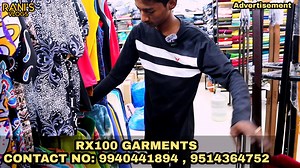 SHOP DETAILS: RX100 GARMENTS CONTACT NO: 9940441894 , 9514364752...