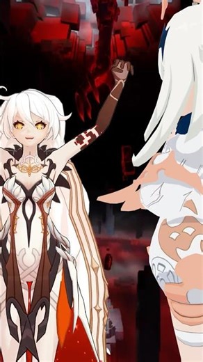 {MMD}it's time to go{genshin impact/Asmoday, Paimon}