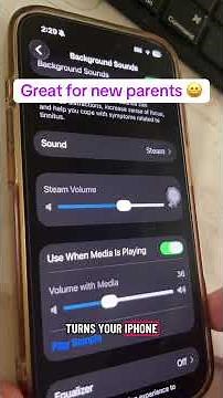 How to use the background sounds feature on iPhone