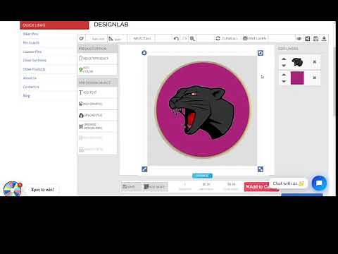 How to Design a Custom Lapel Pin Online using StockPins.com DesignLab