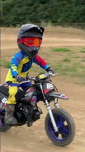 PW50 Motocross dirt bike toddler - what were you doing at 2 YEARS OLD?!