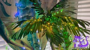 Watch Showcasing Palm Tree Decor with Fairy Lights on Amazon Live