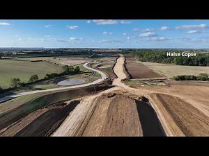 HS2 Construction Progress A43 Brackley to Thorpe Mandeville October 2022