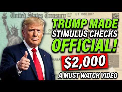Trump & $2000 Checks: BIG Talk, But What’s Official?