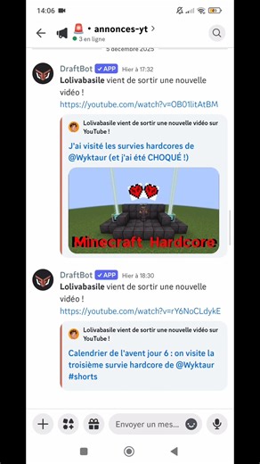 Calendrier de l'avent jour 6 : j'ai un gros problème #christmas #minecraft #shorts