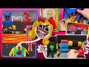 DIY♥POPPYPLAYTIME CHAPTER3 MISS DELIGHT👄&HUGGYWUGGY STORY GAMING BOOK/ 파피플레이타임 챕터3 미스 딜라이트&허기워기 게임북🎮