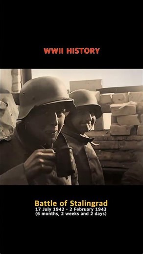 BATTLE OF STALINGRAD, the most decisive battle on the Eastern Front in the Second World War #ww2