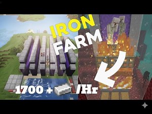 The Most Efficient Iron Farm - 1.21+ - 1700 Ingots/Hour!