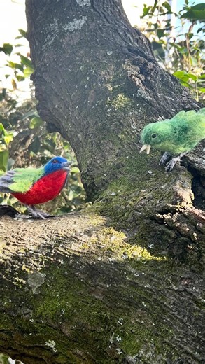 I wanted to share one of the ways that I make my bird feet/legs. These are not anatomically correct, but they are strong and give my sculptures lots of support to stand on. First I twist the wire together to create the feet. In this case I used a 17 gauge wire, but I use thinner or heavier weights based on the size of my bird. I like to have my feet integrated into my bird body. To do this I connect the feet to either side of a wire that I wrap around the bird’s core body and then cover with a l