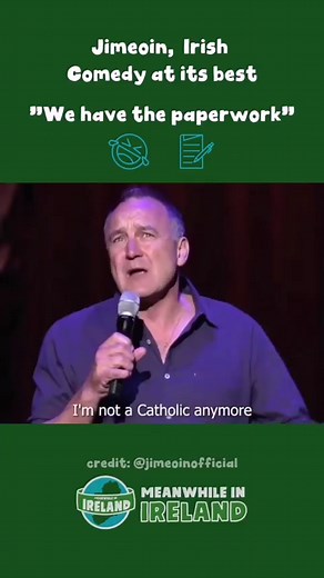 429K views · 38K reactions | Irish comedian's take on being Catholic-ish  @ Jimeoinofficial (via YouTube) #meanwhileinireland #irishhumour #irishcraic #funnyirish #irishcomedy | Meanwhile in Ireland | Facebook