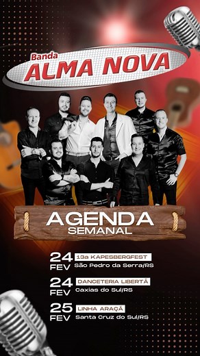 Por onde vemos esse finde? 💃🕺 | Banda Alma Nova