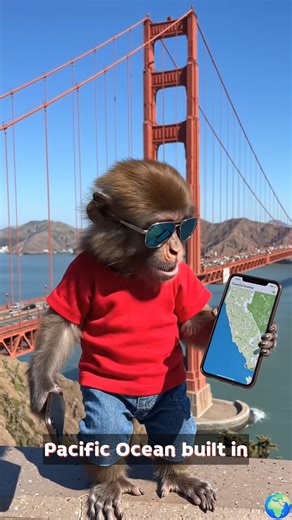 🐒 Golden Gate Vibes: This Monkey Lives Better Than Me!