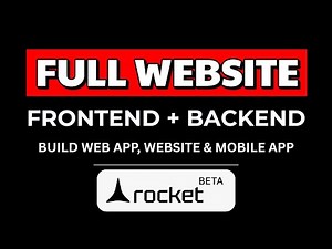 I Built a Frontend + Backend Apps with Just One Prompt – Rocket.new Tutorial (No Code!)