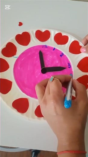 how to make cut day paper plate clock idea 💡#artscraft #giftideas