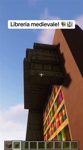 Minecraft: Come fare una libreria medievale! #shorts