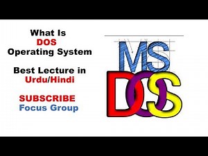 DOS ( Disk Operating System ) | Computer Science | Lecture in Urdu/Hindi