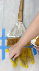 🧡🧹💛This thrifted broom has a whole new look now, using a fun paint technique & fall embellishments! Be Inspired to try it in your own way! 🤍 #fallcrafts #halloweendecor #falldiy #falldecor #halloweencrafts #painttechniques #thriftstorefinds #thriftflip | Hammons Nest