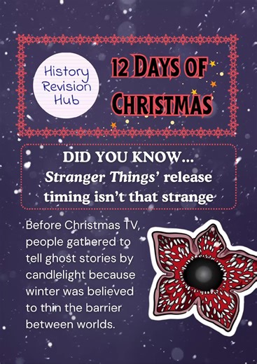 Wondering why the final #StrangerThings season came out for #Christmas ? It's not as weird as you think! #Vecna #HistoryTok #DidYouKnow