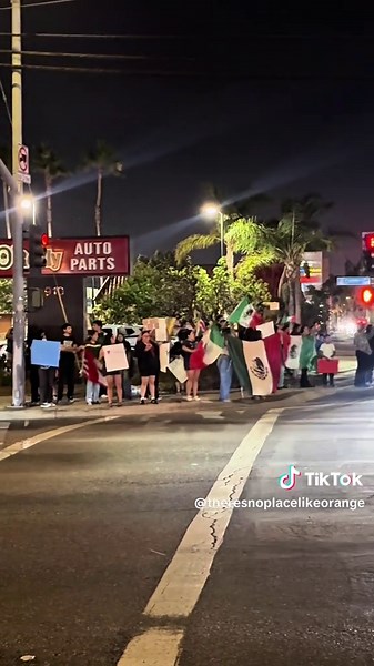 Protest at Tustin & Collins in Orange