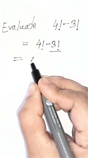 Evaluate 4!-3! || Harvard School Maths Question Viral 🔥 #trending #shorts