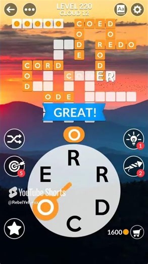 WORDSCAPES SKY Cloud Level 12