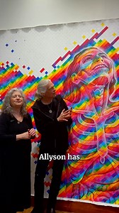 25K views · 3K reactions | Joy in Spectral Rain, painting progress ✨ Started at Burning Man 2024, “Joy in Spectral Rain,” our 24x7.5 foot mural, is mounted in our CoSM studio where we will continue to bring it toward completion. | Alex Grey | Facebook