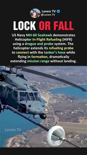 US Navy Seahawk Performs Insane Mid-Air Refueling Maneuver