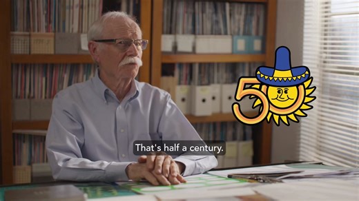 Meet Clive Cochran - Distinguished Senior Lecturer in Graphic Design at The University of Texas at El Paso (UTEP) and the creative mind behind Amigo Man 💛 In this video, Clive shares the early stages of designing Amigo Man and how he helped bring the mascot to life. From the very beginning, the goal was clear: create a character that truly reflects El Paso, right down to the boots.💙 After decades of teaching and shaping future designers, Clive shows how thoughtful design can capture the spirit