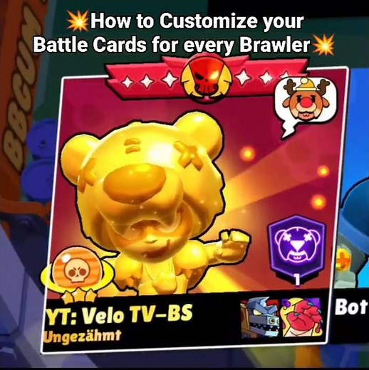 💥How to Customize your Battle Cards for every Brawler💥 #brawlstars #tutorial #battlecards