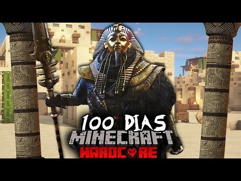 🟥SOBREVIVÍ 100 DIAS en la EPOCA EGIPCIA en MINECRAFT HARDCORE y ESTO es lo que PASÓ⚠️