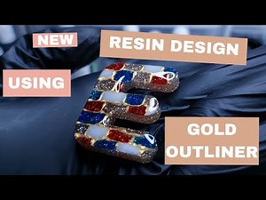 Day 57 of 365 • Pebeo Cerne Relief Outliner Gold in Resin • Resin for beginners