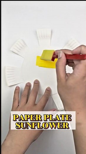 Easy Paper Plate Sunflowers for Kids