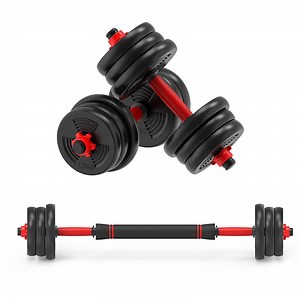 [Hot Item] Cheap Plastic Dumbbell Set Cement Dumbbell Set for Home Gym Workout Fitness Strength Training