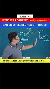 HOW TO RESOLVE INCLINE FORCES (Part 5) | ENGINEERING MECHANICS #shorts #tiklesacademy #engineering