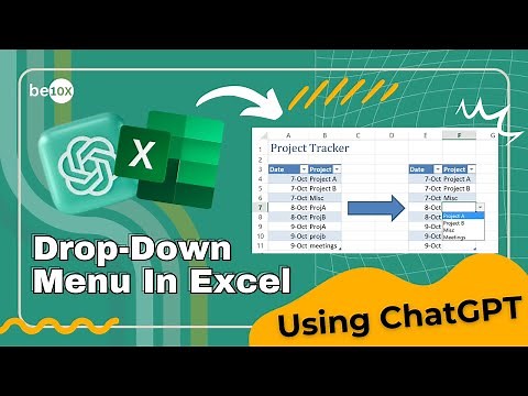 Quickly create Drop-down List in Excel with ChatGPT | Be10x