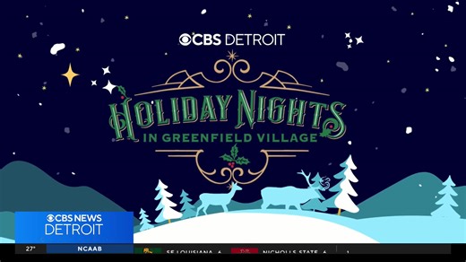 CBS Detroit presents Holiday Nights in Greenfield Village 2024