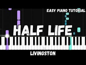 Livingston - Half Life (Easy Piano Tutorial)