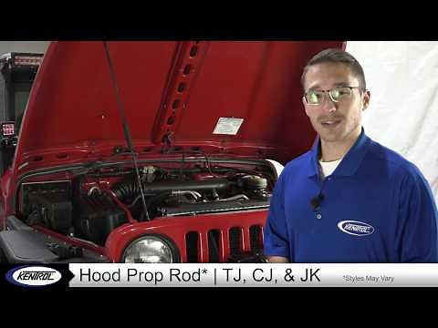 Kentrol Hood Prop Rods for Jeep CJ, YJ, & TJ Wranglers | 30523 Product Highlights