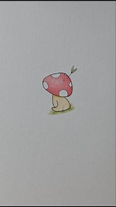 How to draw a mushroom drawing | Mini Drawing