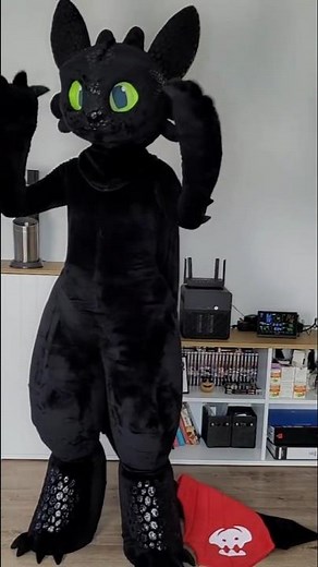 How I made a Toothless bodysuit #fursuitmaker #cosplay