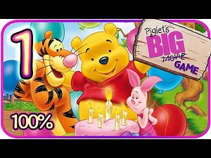 Piglet's Big Game Walkthrough Part 1 (Gamecube) Pooh's Dream [100%]