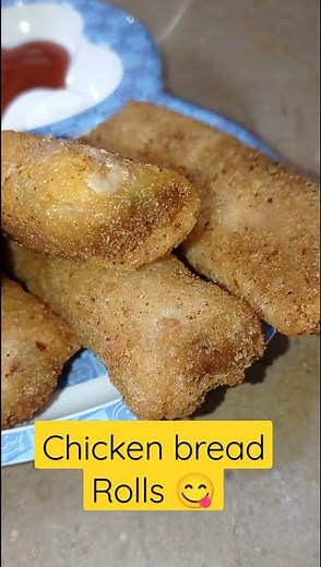 Chicken Bread Rolls very easy and tasty yummy recipe by Homelife1