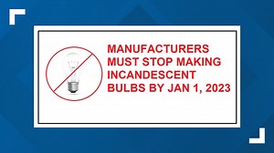 Light bulbs phased out in 2023. They disappear off store shelves by next summer.