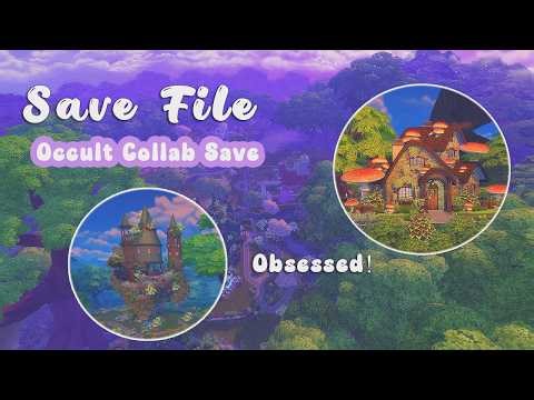 OCCULT COLLAB SAVE FILE OVERVIEW + GIVEAWAY(NEW FAMILIES & SO WHIMSICAL)|The Sims 4