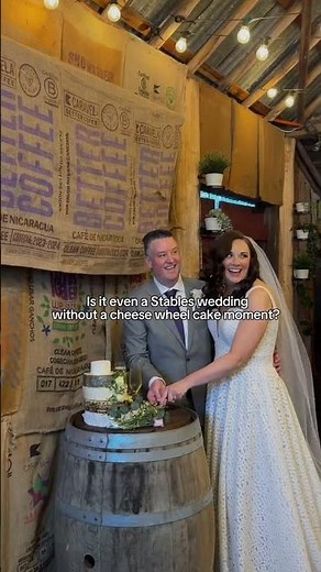 Why a Cheese Wheel Wedding Cake is Everything at a Rustic Wedding