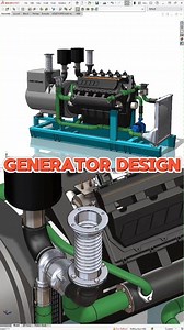 16K views · 285 reactions | Generater Machine #solidworks #design #3d #generator | Arm3D CADCreator | Facebook