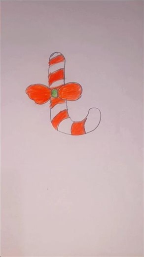 How to draw candy cane #candy #howtodraw #art