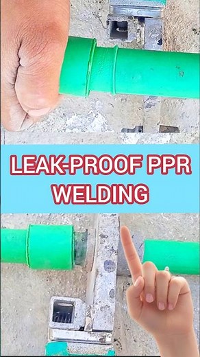PPR Pipe Welding Expert: Simple Pipe Fitting Trick! #PlumbingHacks