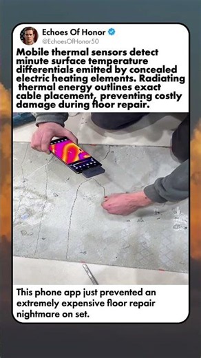 THERMAL CAMERA FLOOR TRACING TRICK