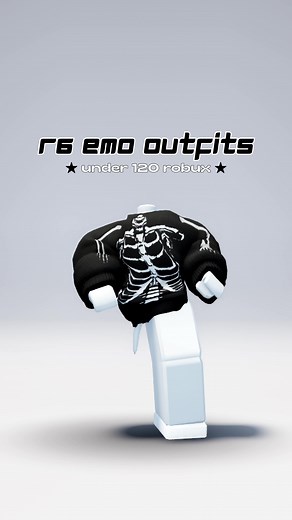 Roblox R6 120 Robux Outfit Ideas: Goth & Emo Inspiration